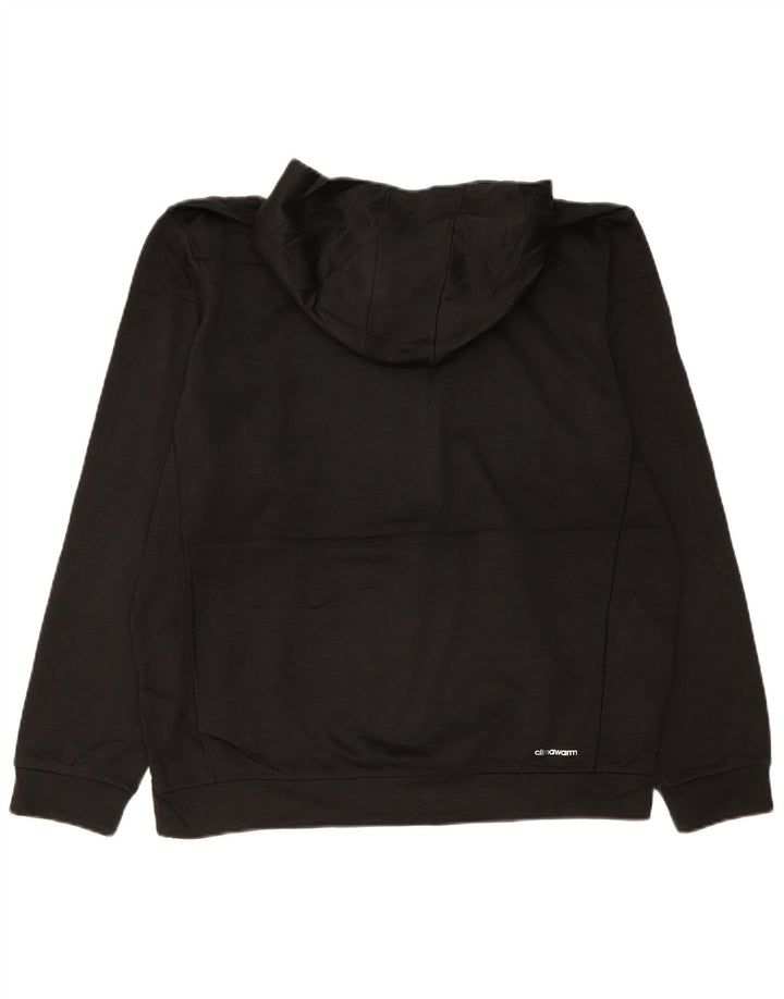 Adidas Mens Climawarm Hoodie Jumper Grande Poliéster Preto