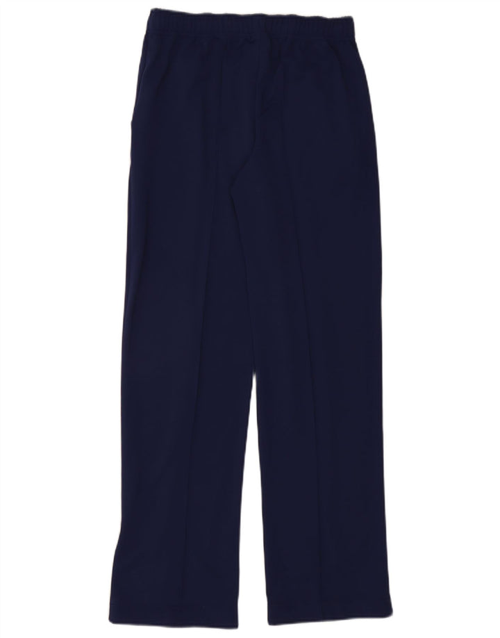 Calça de treino feminina Sergio Tacchini UK 8 pequena azul marinho poliéster