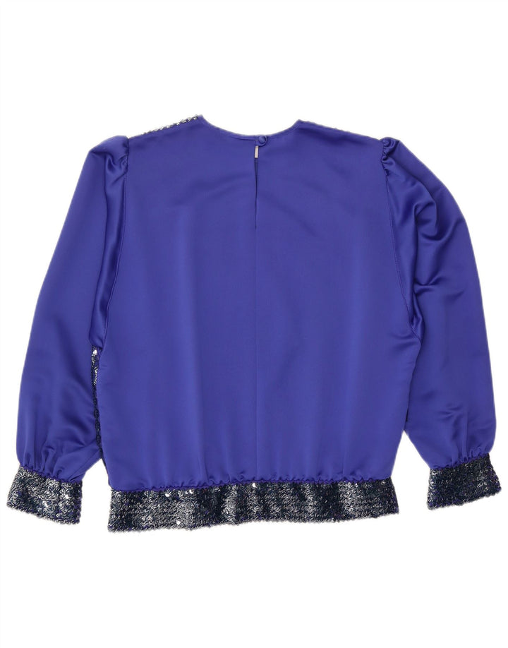 Blusa feminina de manga comprida ARA EU 44 XL azul poliéster