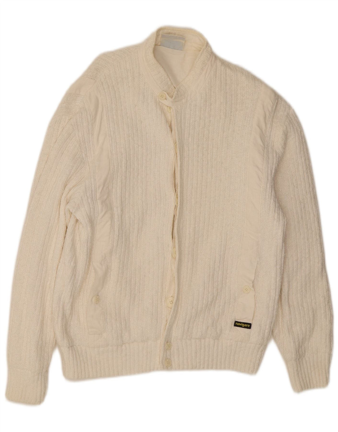 Suéter cardigã masculino Navigare IT 50/52 médio branco