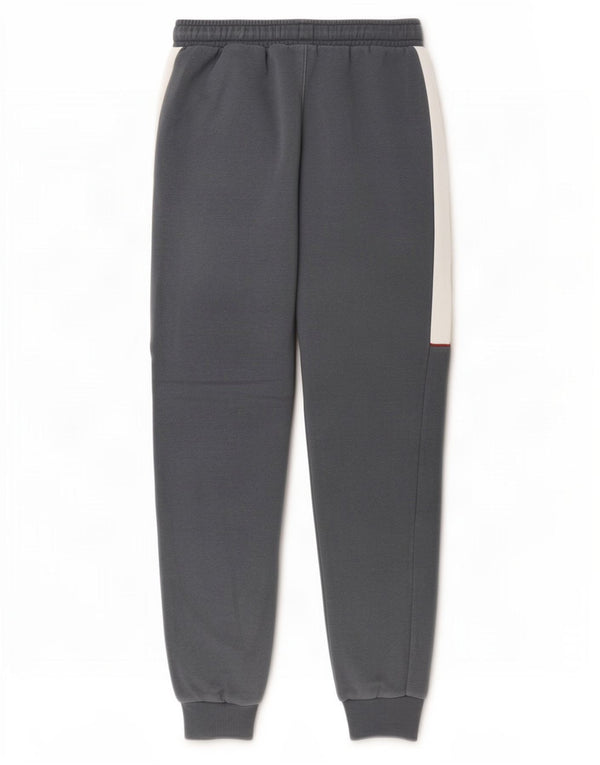 Calça de treino masculina Puma Joggers pequeno cinza colorblock algodão