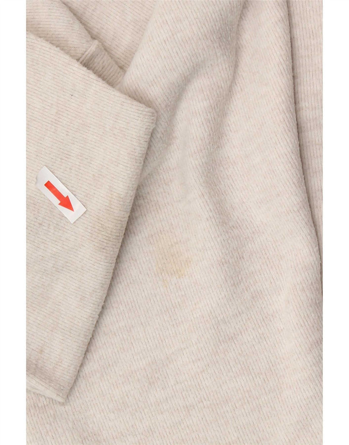 Zara Womens Oversized Top Manga Longa Reino Unido 16 Grande Off White