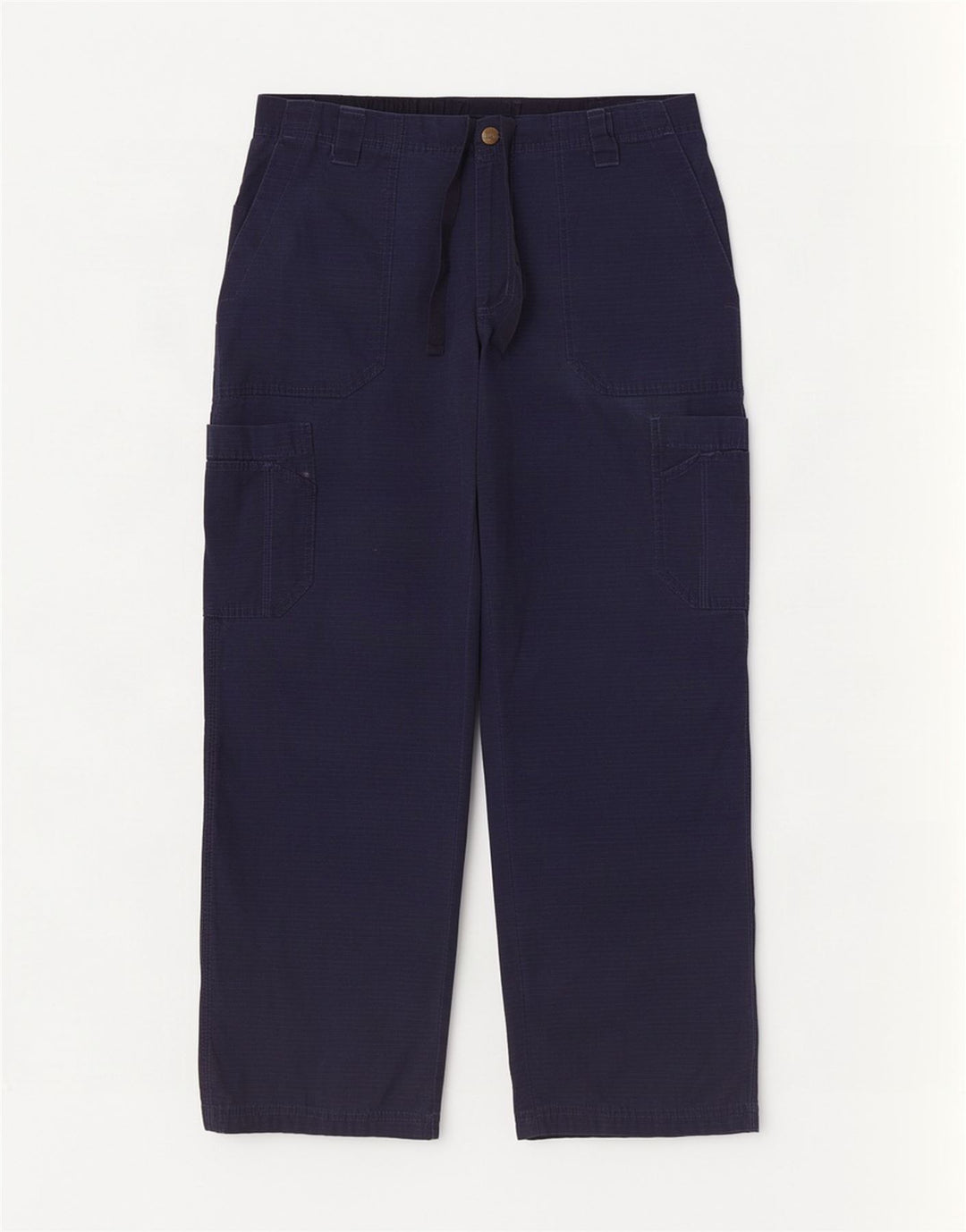Calça cargo feminina Carhartt reta média W30 L30 algodão azul marinho