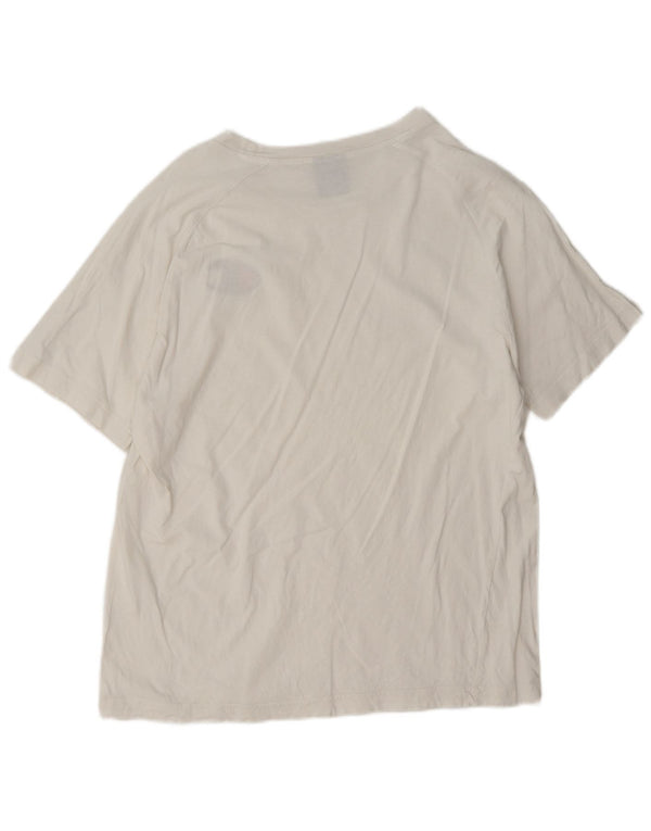 Camiseta feminina estampada Champion UK 16 grande branca