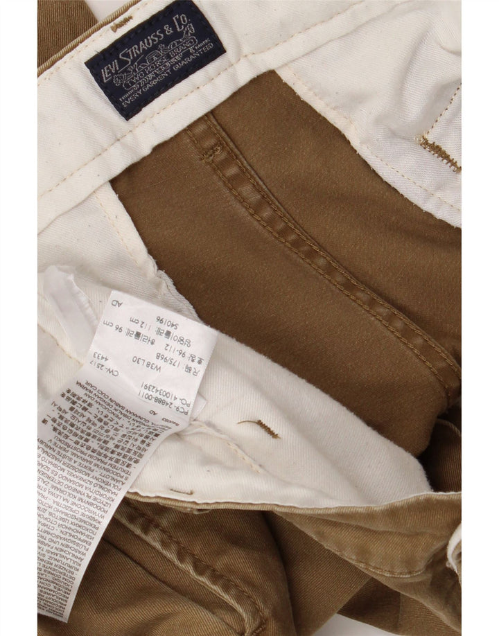 Calça Levi's Masculina Slim Chino W38 L30 Algodão Bege