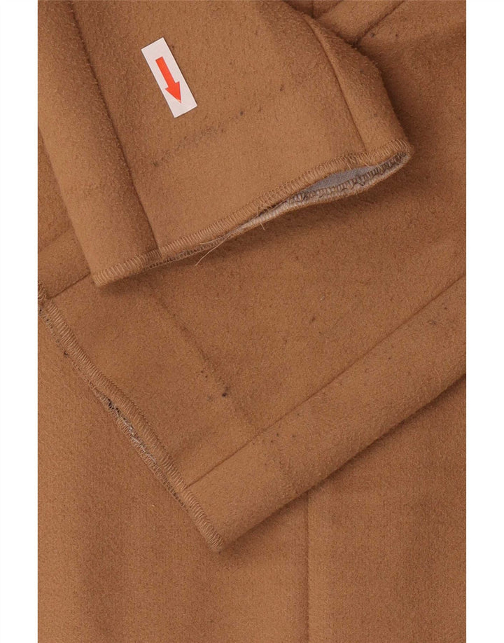 Sobretudo feminino Marks & Spencer UK 12 poliéster marrom médio