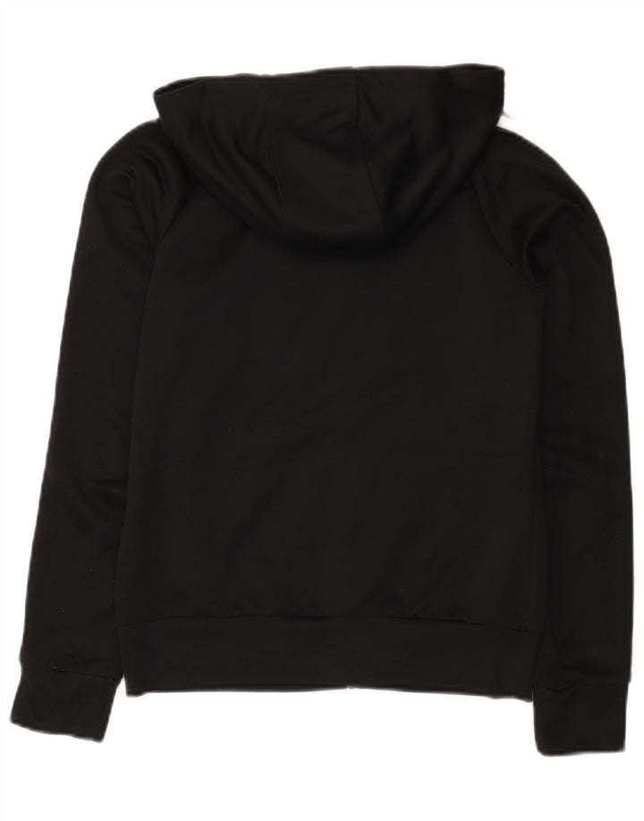 Suéter Adidas Boys Zip com capuz 11-12 anos preto poliéster