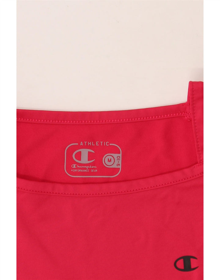 CHAMPION Girls T-Shirt Top 9-10 Years Medium Pink Vintage Champion and Second-Hand Champion from Messina Hembry 