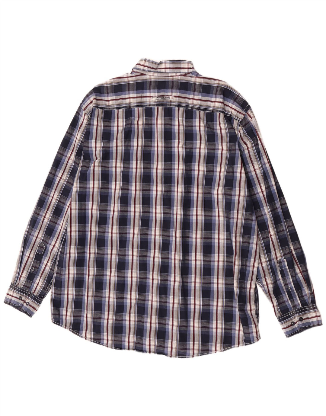 Camisa masculina Camel Active XL algodão xadrez azul marinho