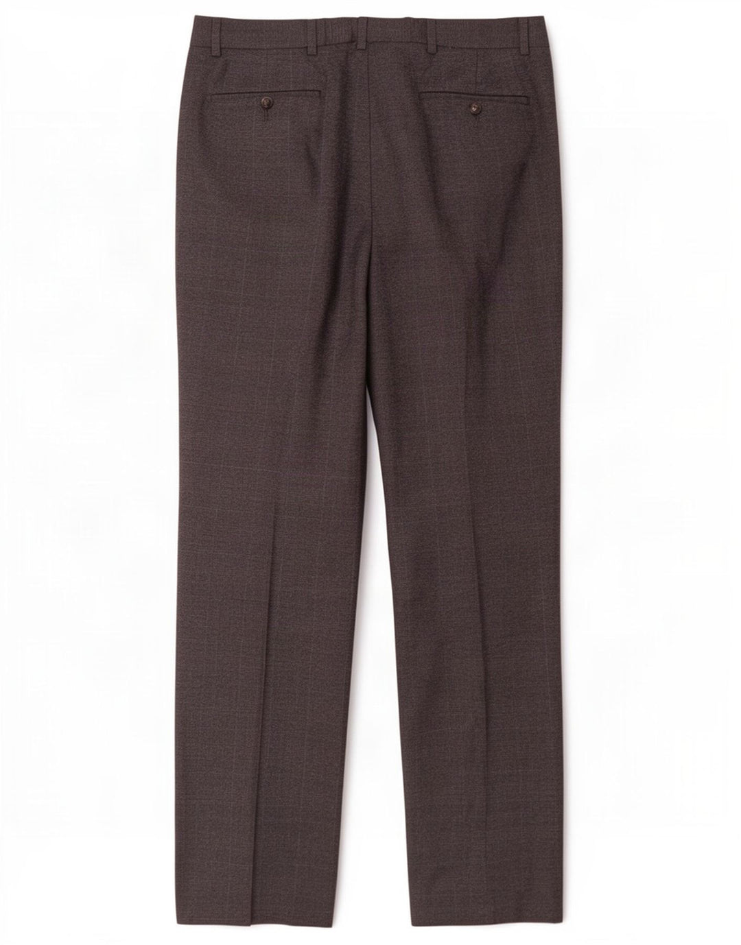 Calça masculina de terno regular Marks & Spencer W36 L33 cinza Houndstooth lã