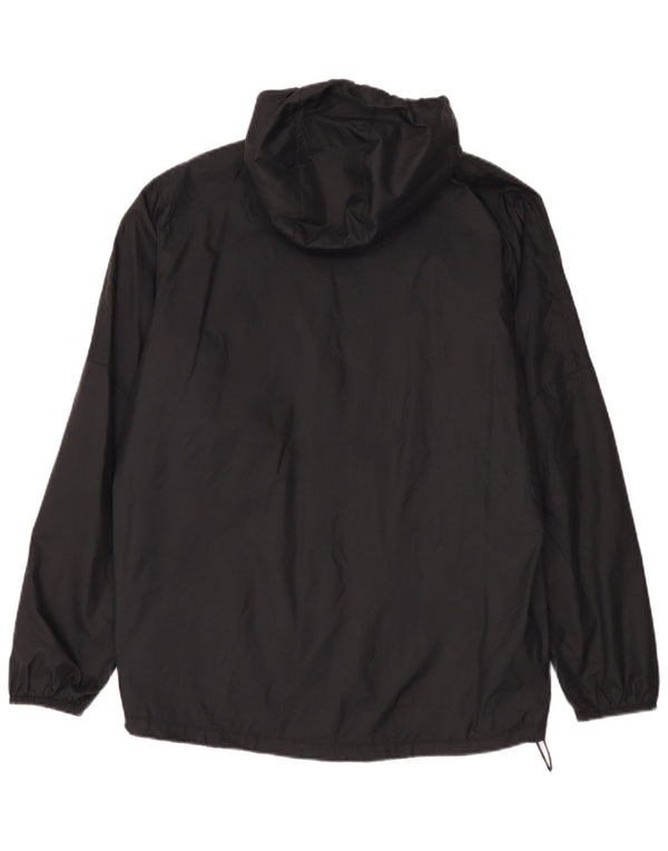 Jaqueta de chuva masculina Nike com capuz UK 38 médio preto nylon