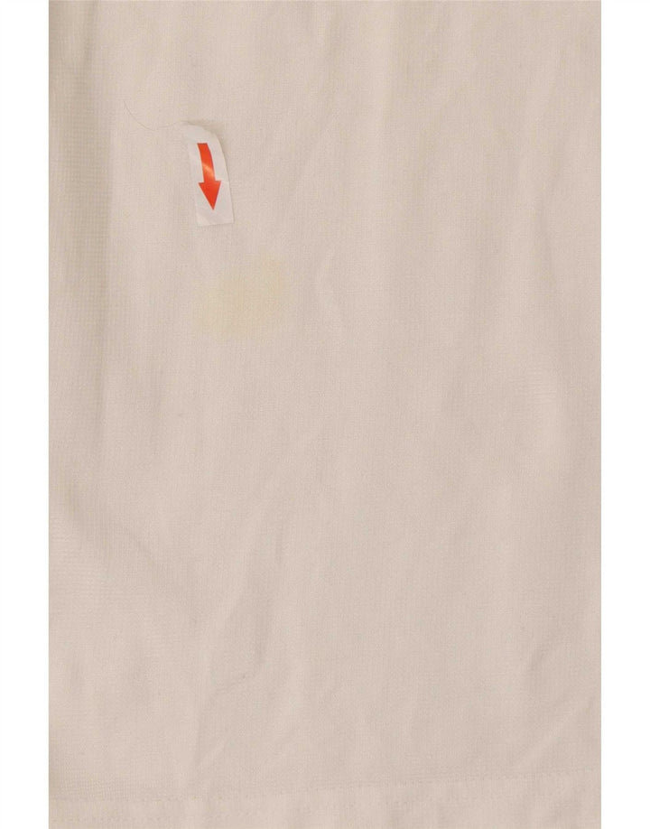 Camisa polo masculina Lacoste tamanho 5 grande algodão branco