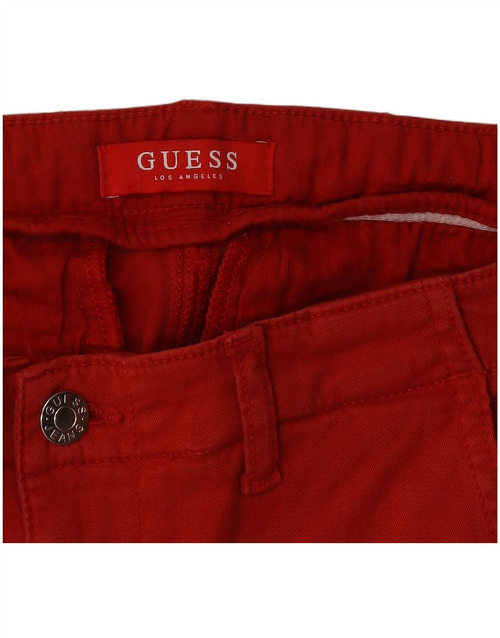 Guess Calça Chino Feminina Slim W32 L29 Vermelha