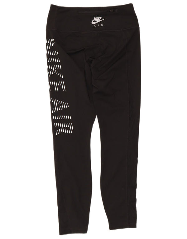 Nike Womens Graphic Leggings UK 8 Pequeno Poliéster Preto