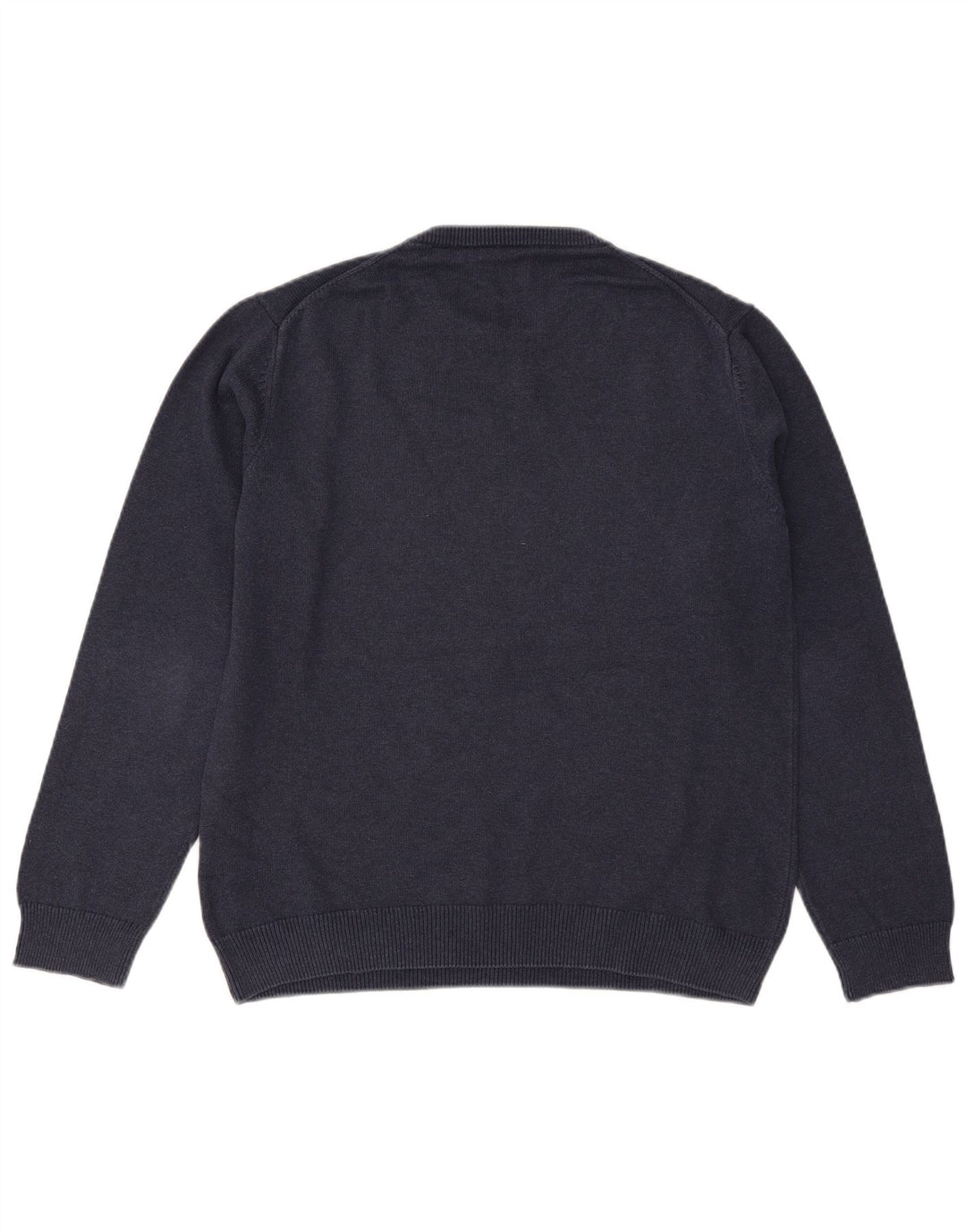 Suéter masculino Gant com gola redonda, grande algodão azul marinho