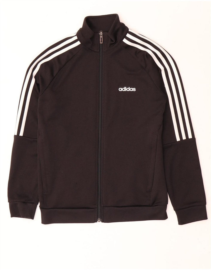 Casaco de treino Adidas Boys Climalite 11-12 anos preto poliéster