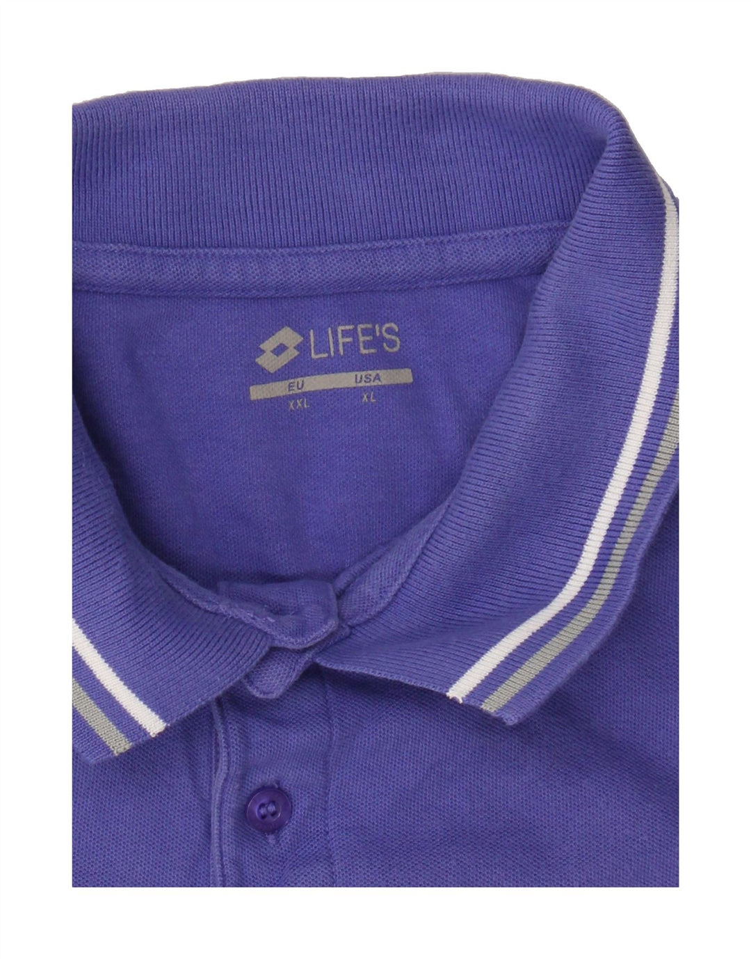 LOTTO Mens Polo Shirt XL Purple Cotton Vintage Lotto and Second-Hand Lotto from Messina Hembry 