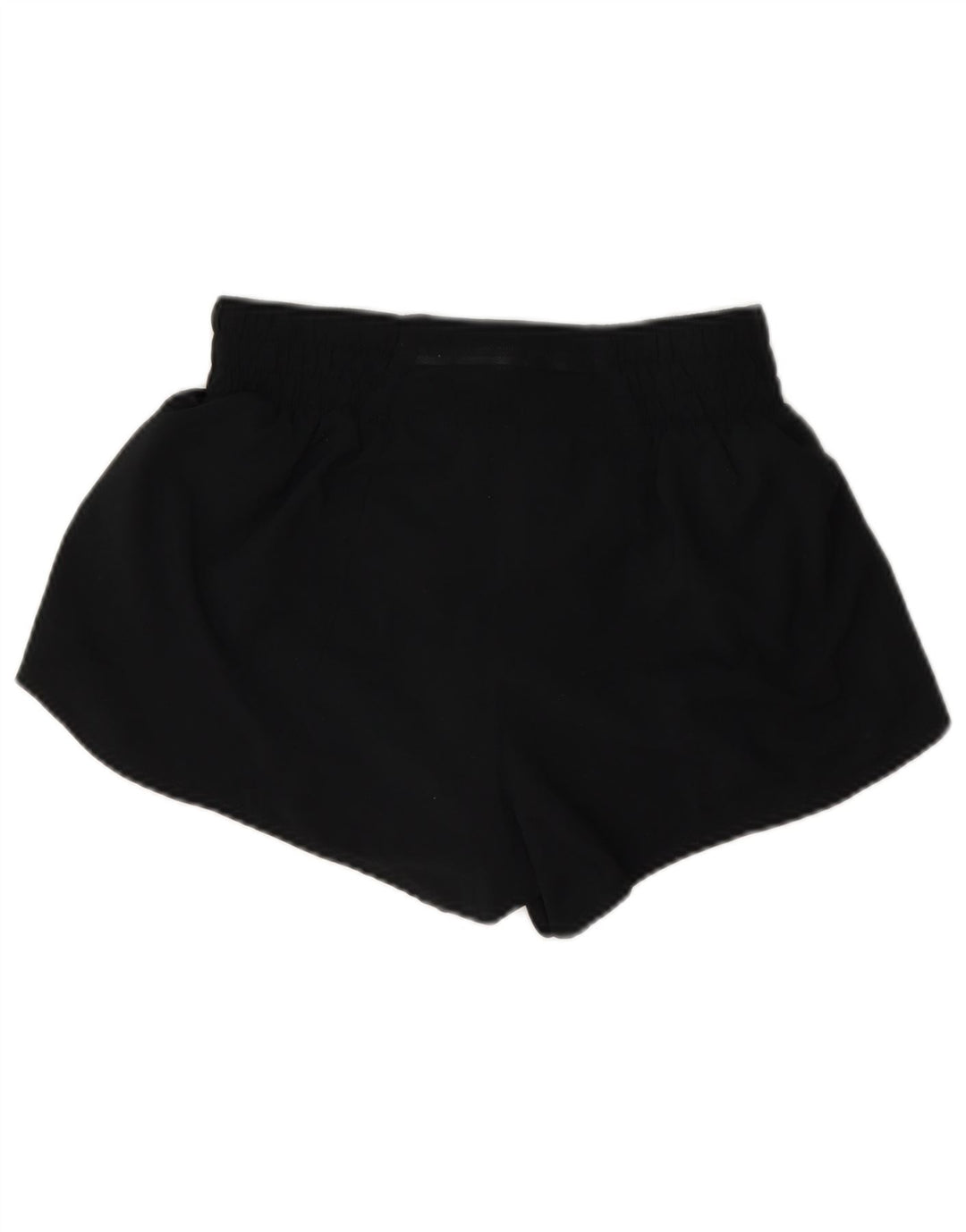 Shorts esportivos femininos Nike Dri Fit UK 8 pequenos poliéster preto