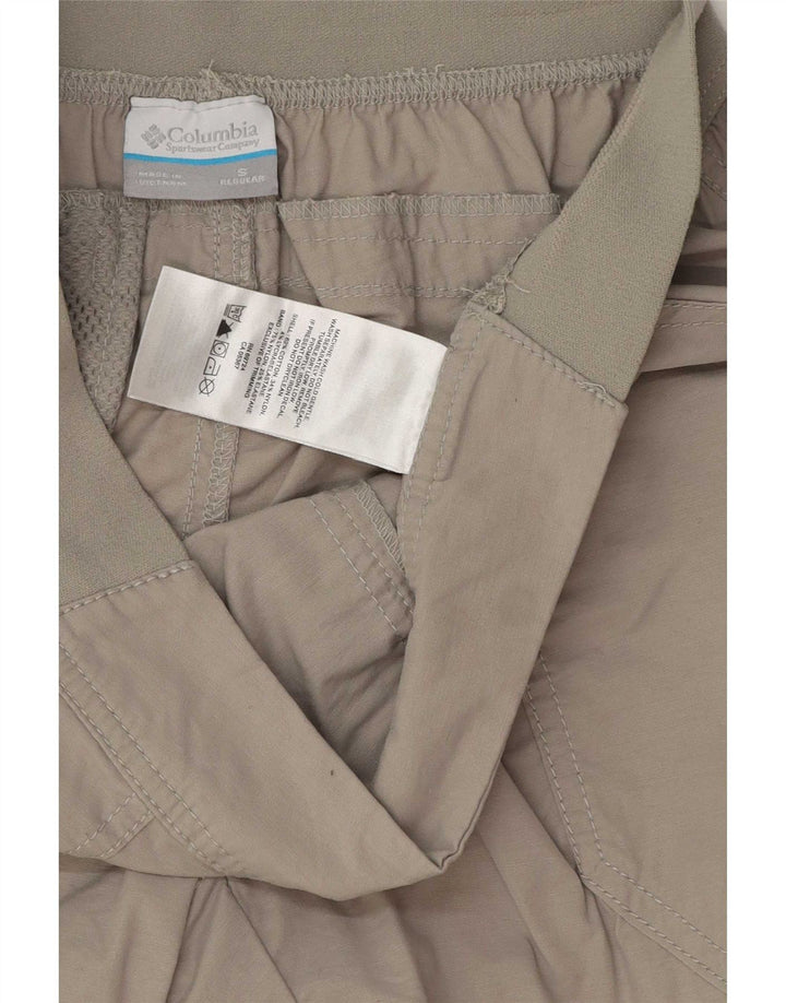 Shorts Chino Columbia Feminino Regular Fit Pequeno W28 Algodão Cinza