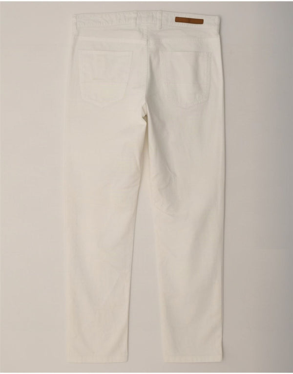 Calça masculina Massimo Dutti slim fit casual UE 42 grande W32 L28 branca