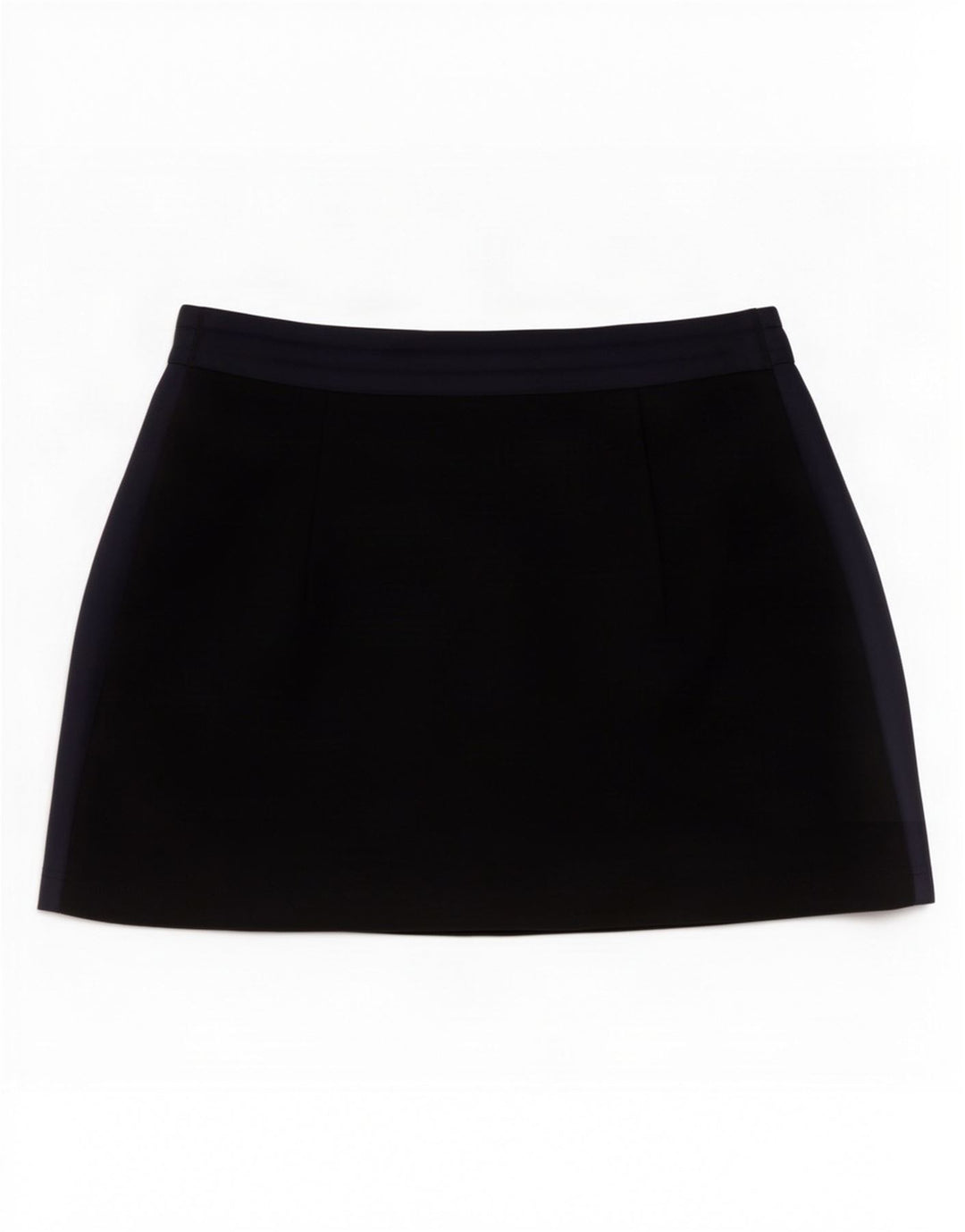 Zara Mini saia feminina média W28 azul marinho poliamida