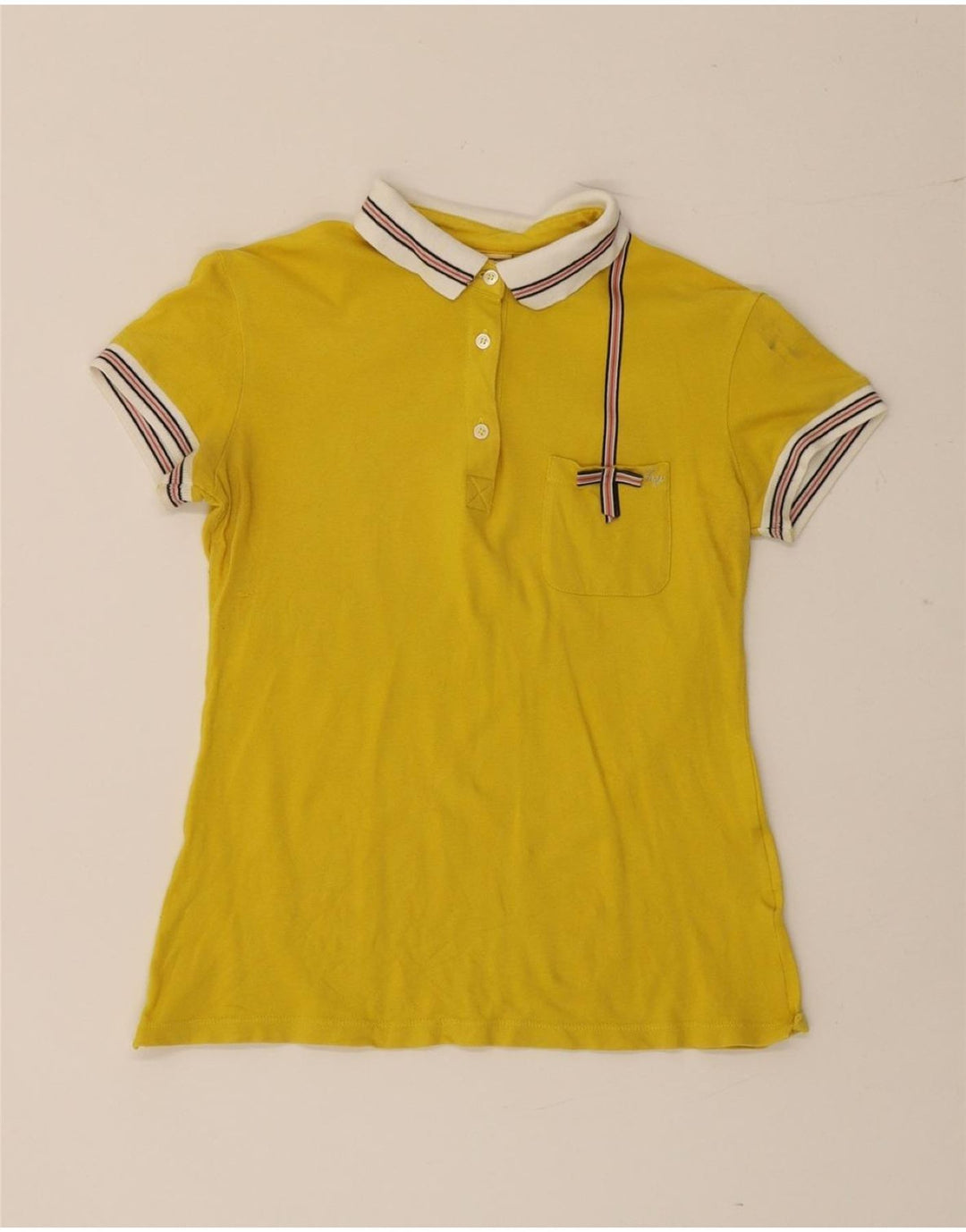 Camisa polo feminina Fay UK 12 amarelo médio