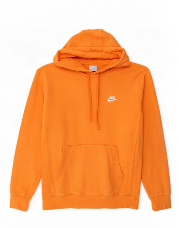 Nike Mens Hoodie Jumper Pequeno Algodão Laranja