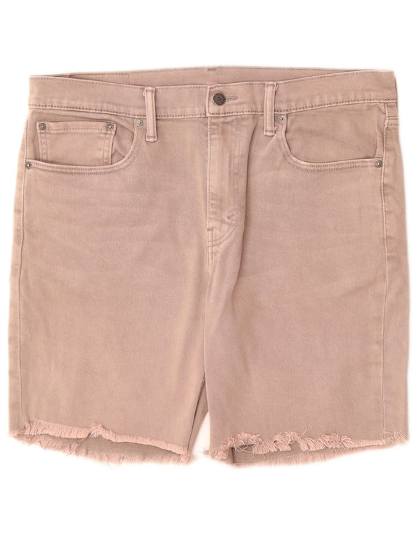 LEVI'S Masculino 511 Shorts Jeans W36 Grande Cinza