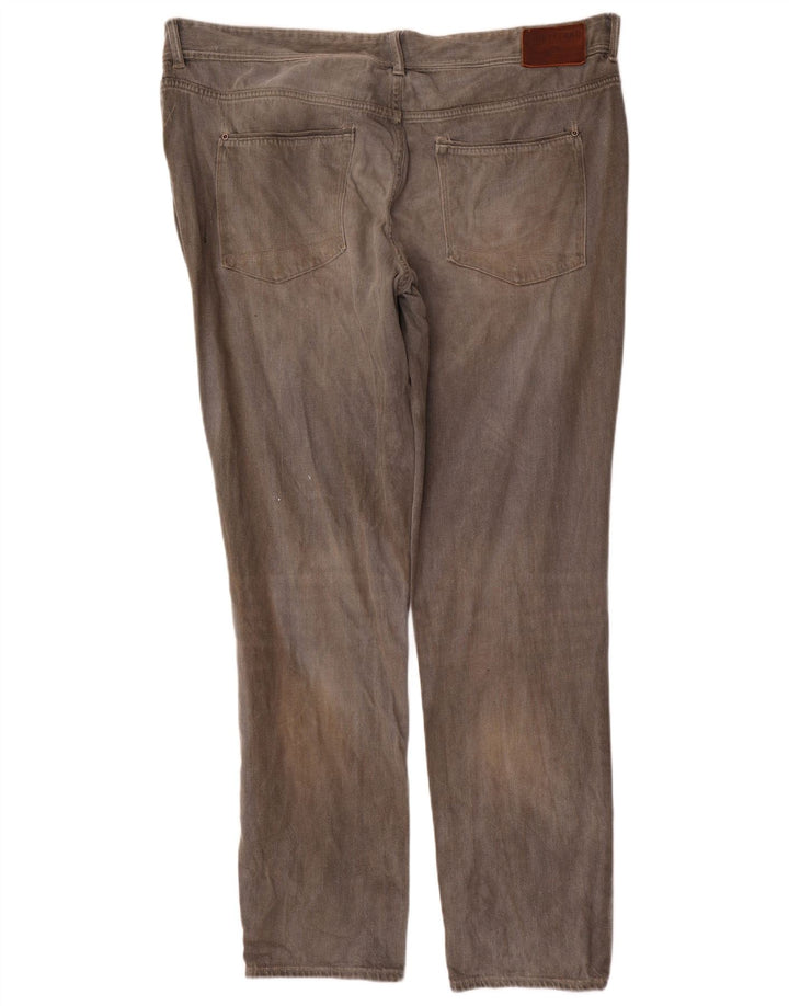 Timberland Mens Slim Jeans W42 L34 Cinza Algodão