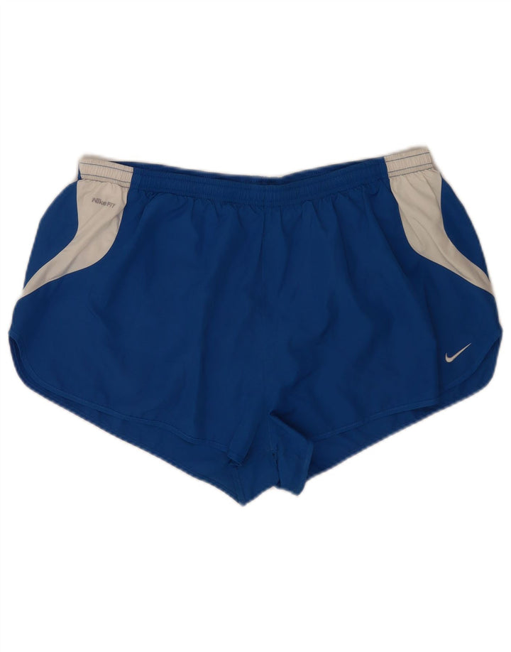 Shorts de natação masculinos Nike XL azul colorblock poliéster