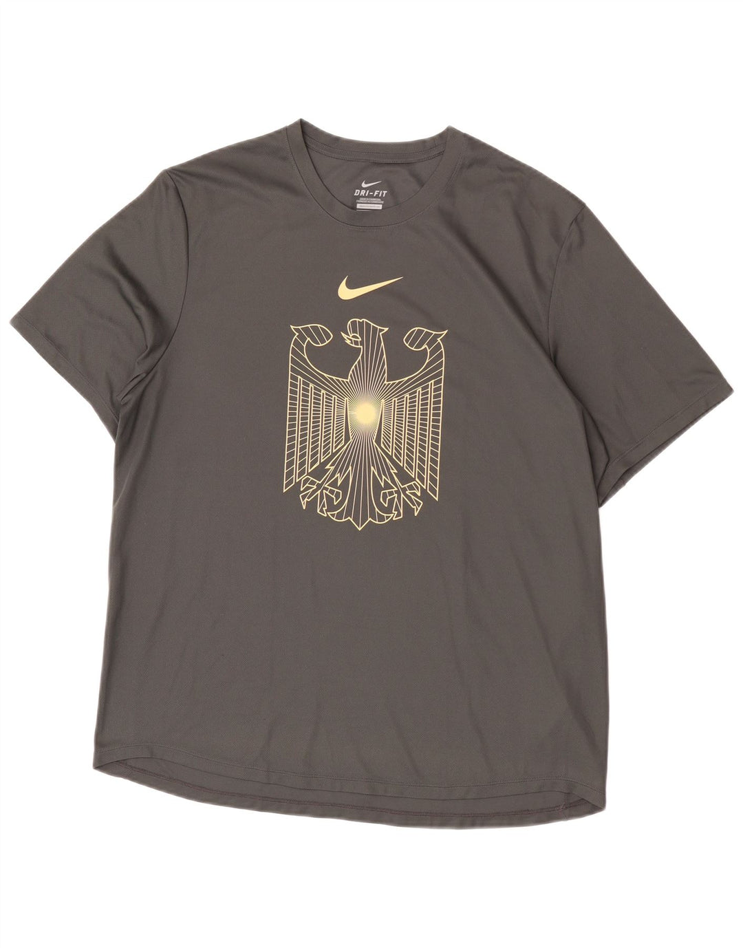 Camiseta Nike Masculina Dri Fit Graphic Top Grande Cinza Poliéster