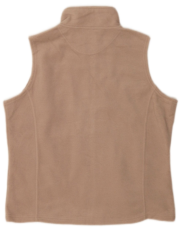 Jaqueta de lã feminina M&Co UK 18 XL poliéster bege