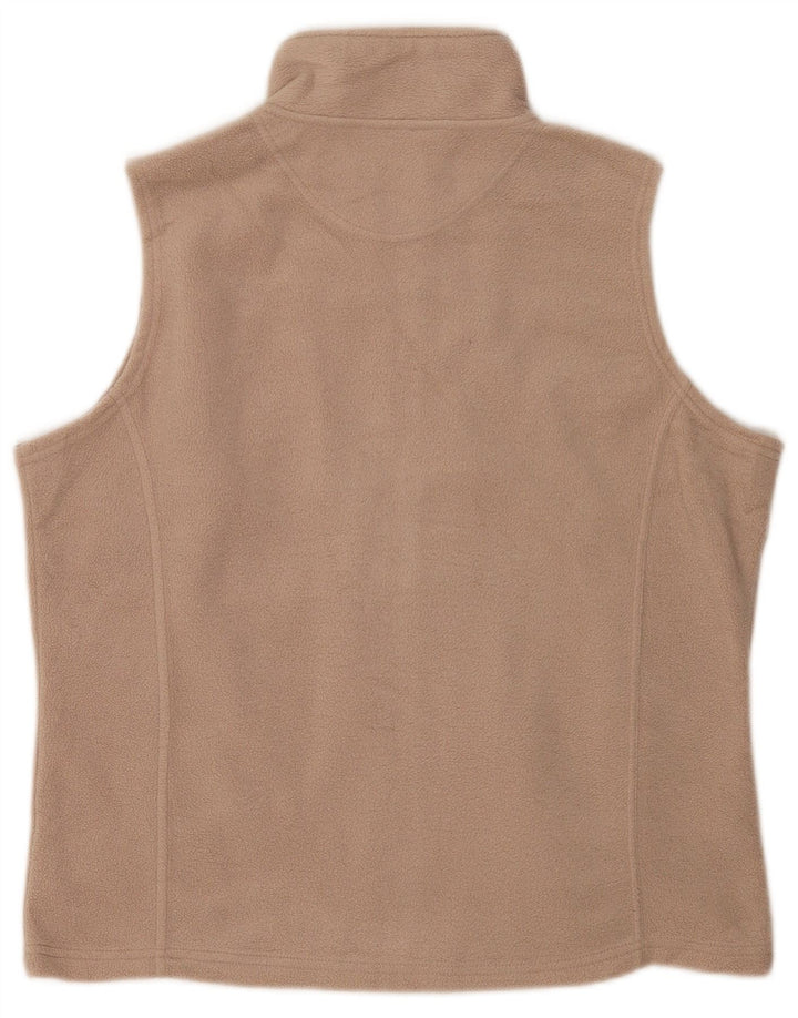 Jaqueta de lã feminina M&Co UK 18 XL poliéster bege