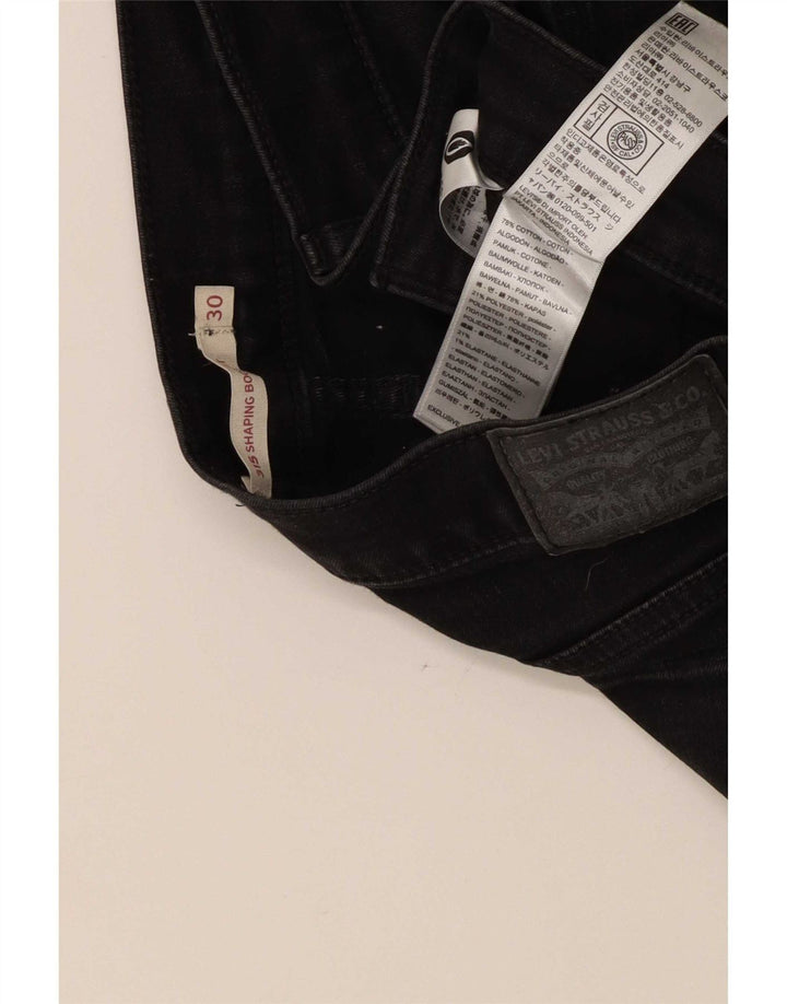 Levi's Womens 315 Bootcut Jeans W30 L32 Algodão Preto