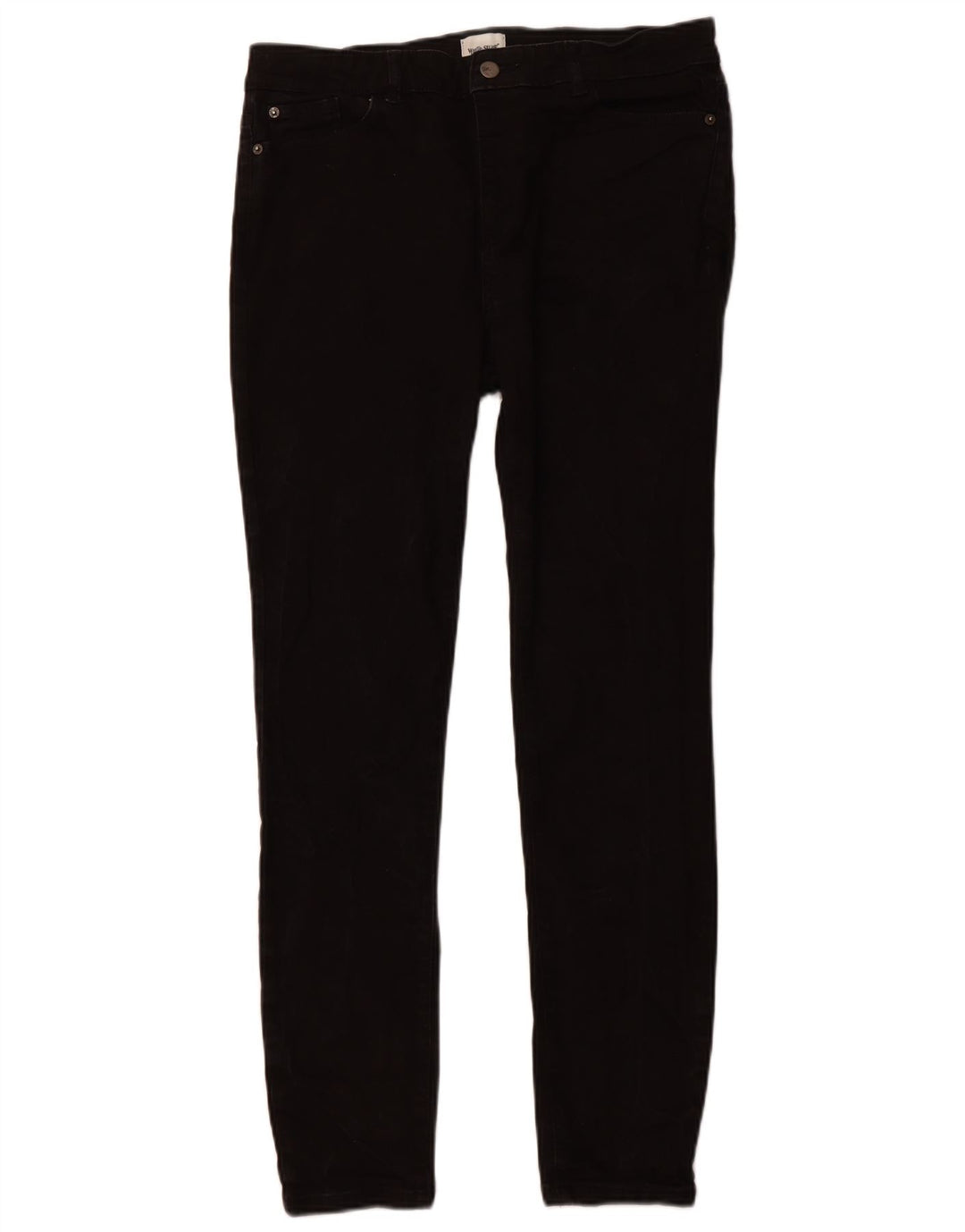 WHITE STUFF Jeans skinny feminino de cintura alta Reino Unido 14 grande W32 L29 preto