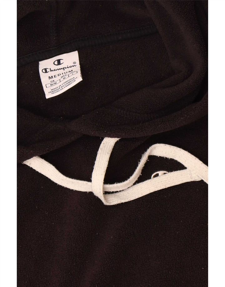 Jumper de lã com capuz feminino Champion UK 14 poliéster preto médio