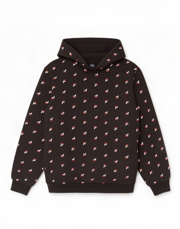 Fila Boys Graphic Jumper com capuz 13-14 anos preto poliéster