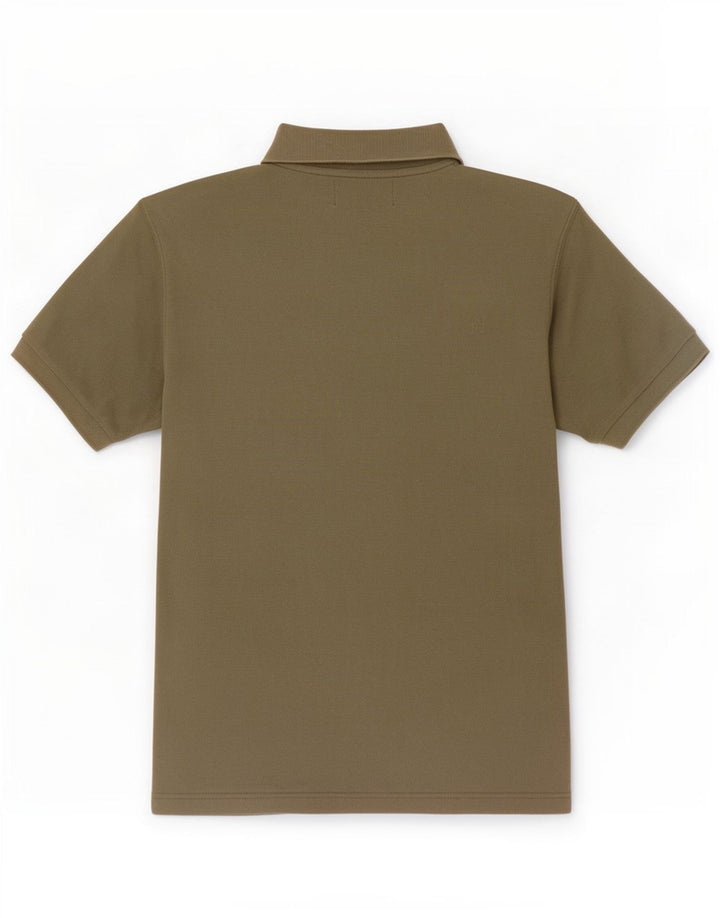 Camisa polo masculina Marlboro Classics algodão cáqui médio