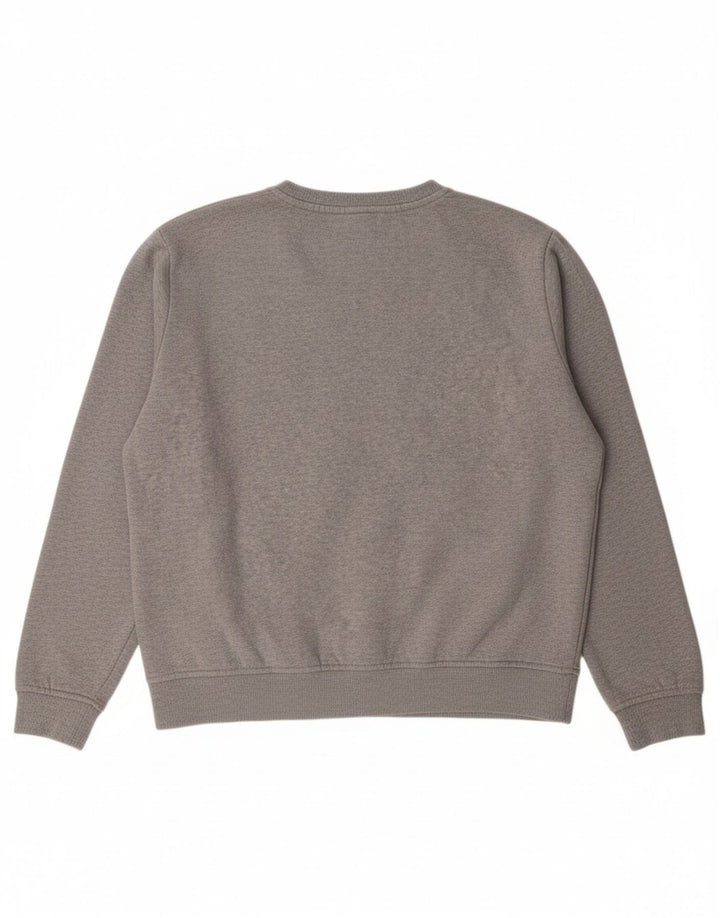 FILA moletom feminino jumper UK 16 grande algodão cinza