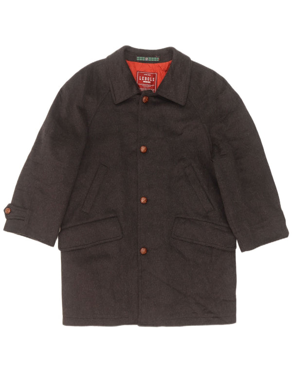 Sobretudo masculino Lebole UK 40 grande lã cinza