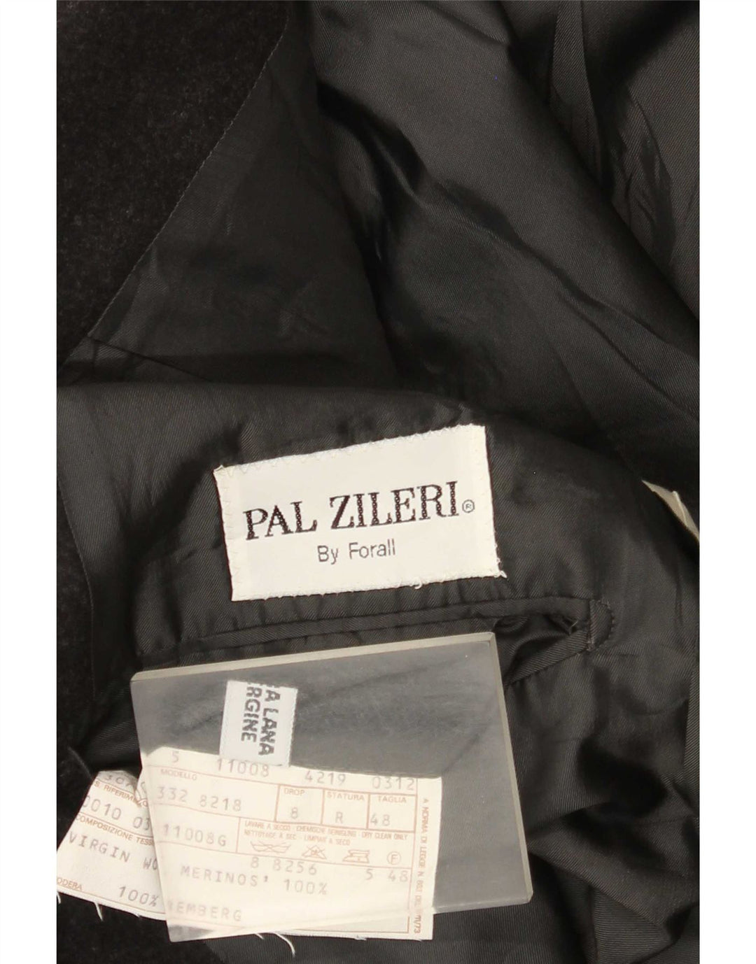 Pal Zileri Mens 2 Button Blazer Jacket IT 48 Lã Virgem Cinza Médio