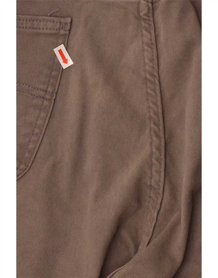 Lee Womens Brooklyn Straight Jeans W42 L30 Cinza Algodão
