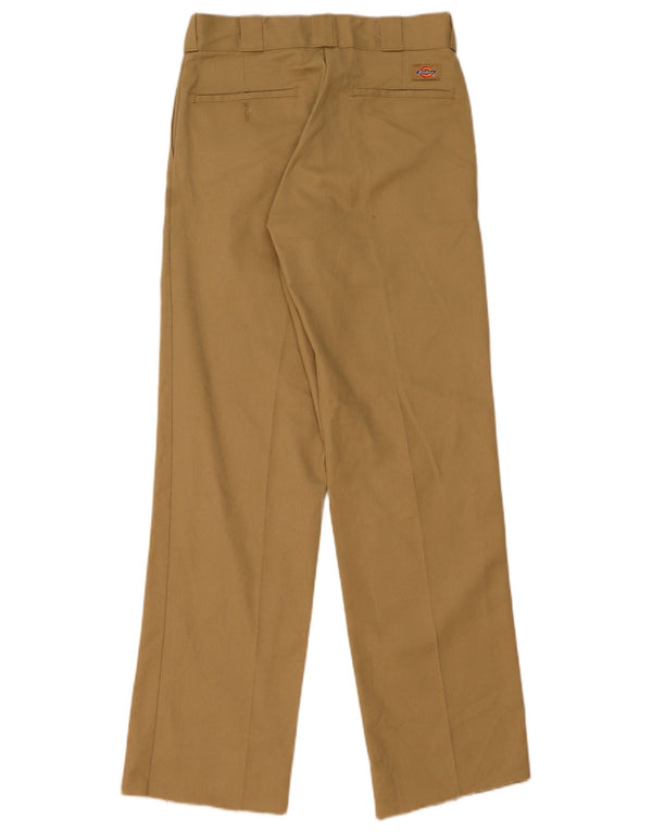 Calças Chino retas masculinas Dickies W30 L32 poliéster marrom