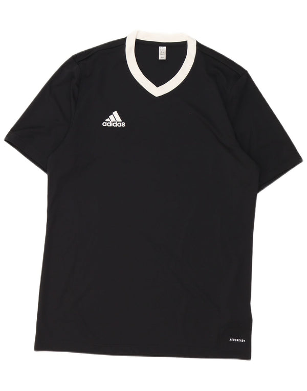 Adidas Mens Aeroready Camiseta Top Grande Poliéster Preto