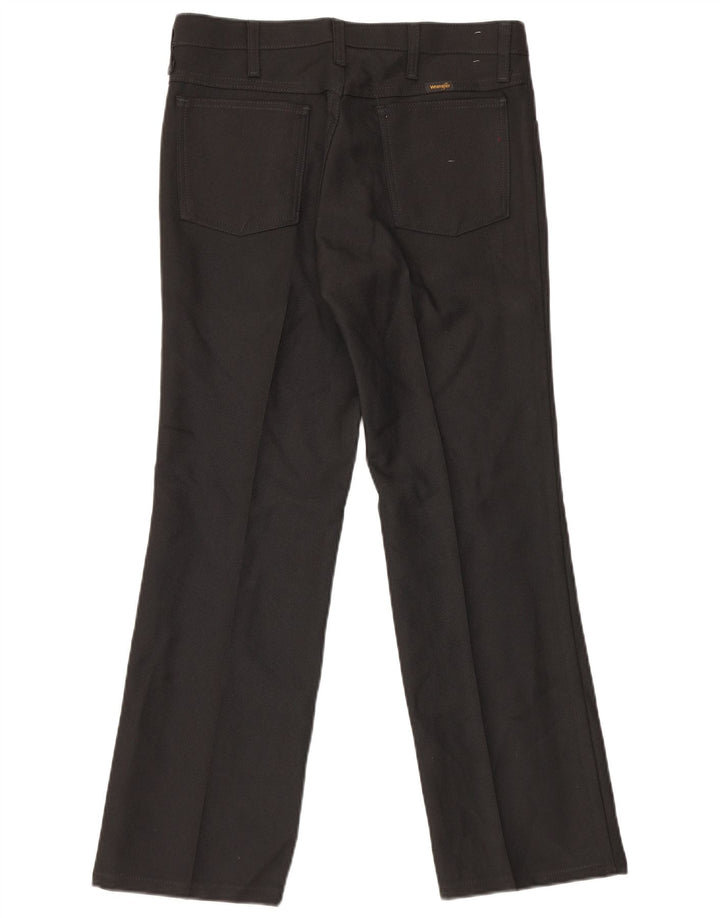 Calça Wrangler masculina reta casual W33 L29 poliéster preto