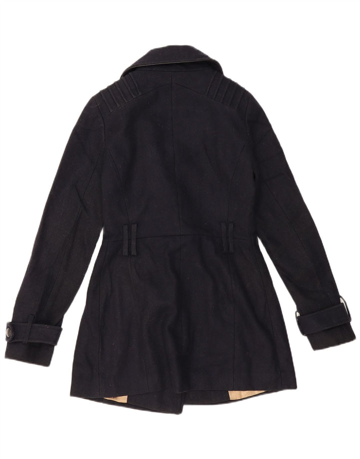 Casaco feminino TOPSHOP Pea UK 6 XS lã azul marinho