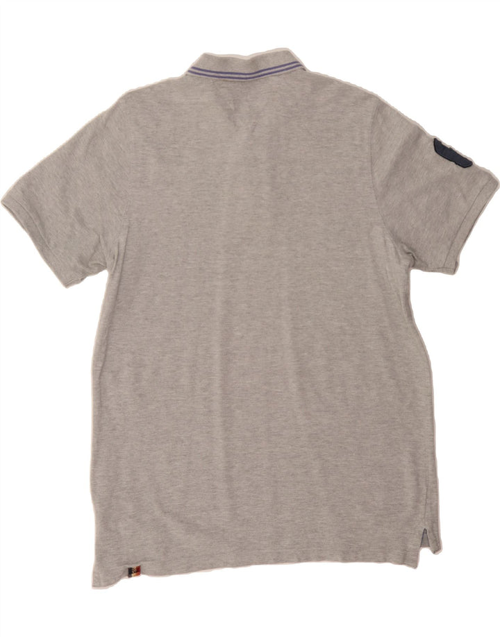 TOMMY HILFIGER Mens Polo Shirt XL Grey Cotton Vintage Tommy Hilfiger and Second-Hand Tommy Hilfiger from Messina Hembry 