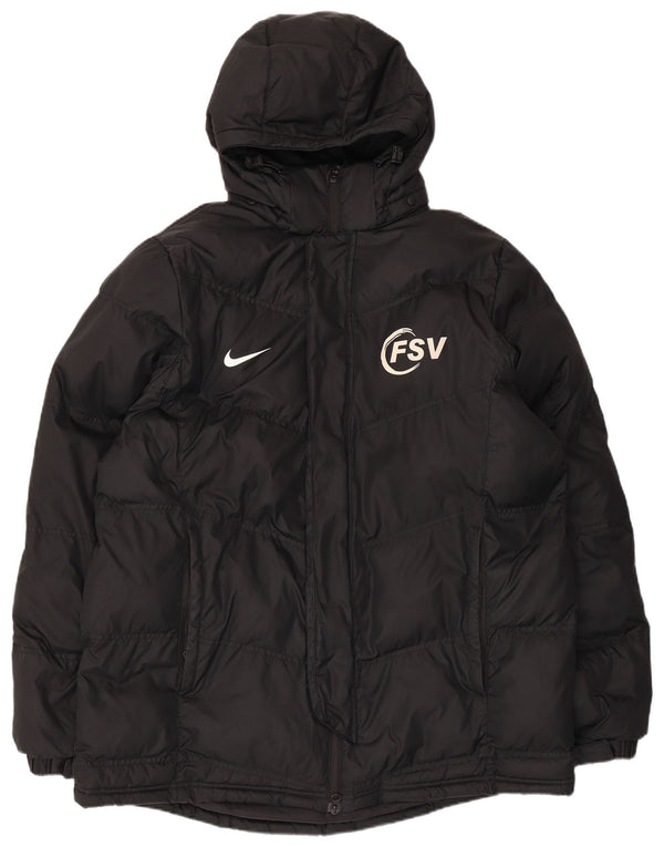Jaqueta Nike Masculina Graphic com capuz acolchoada UK 42 XL preta