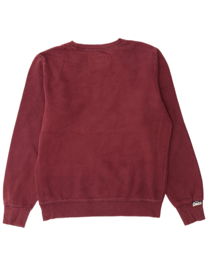 Superdry moletom masculino gráfico jumper grande algodão marrom