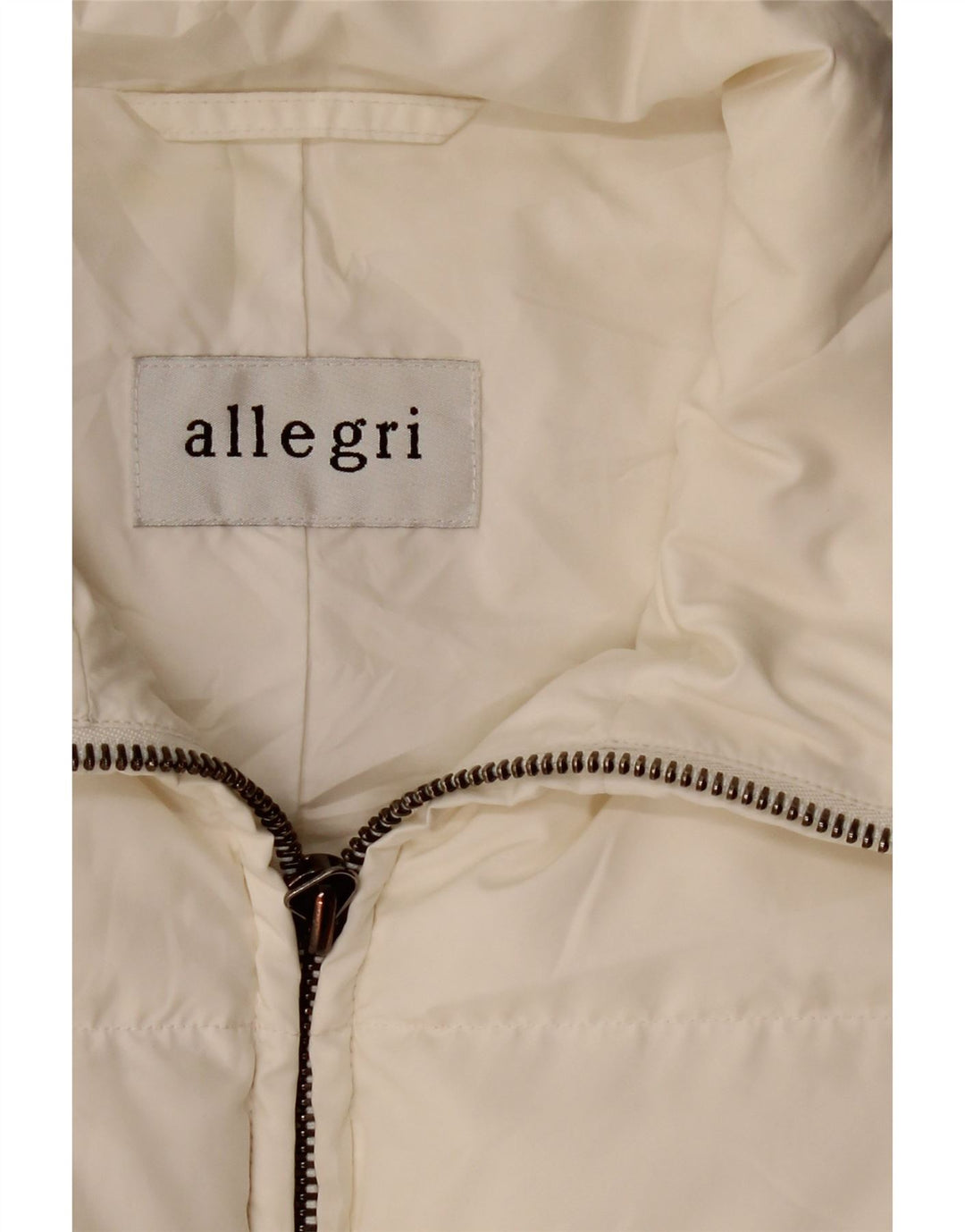 Colete acolchoado feminino Allegri UK 14 médio branco